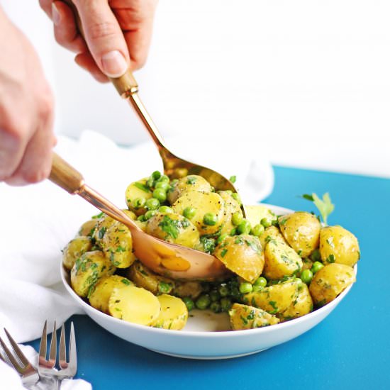 Vegan dijon potato salad