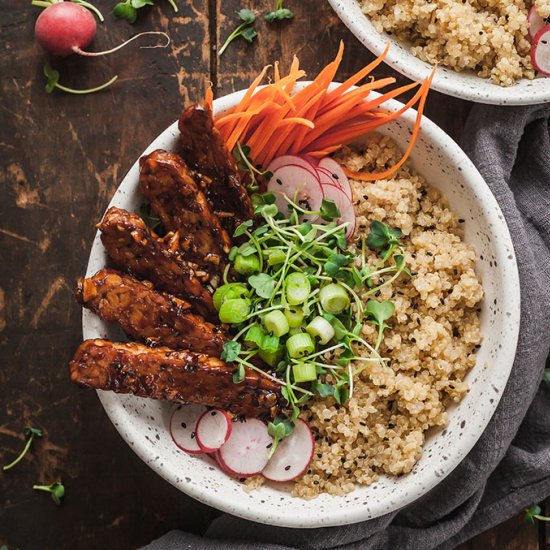 Vegan Tempeh Buddha Bowls