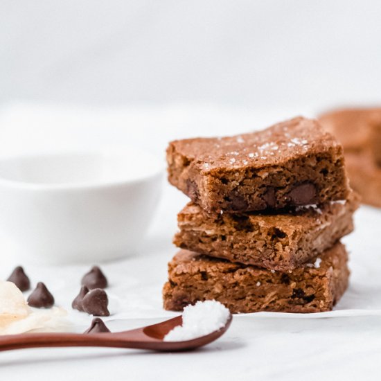 Sweet & Salty Brown Butter Blondies