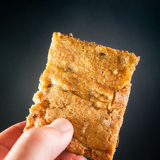 Triple Chocolate Chip Cookie Bars