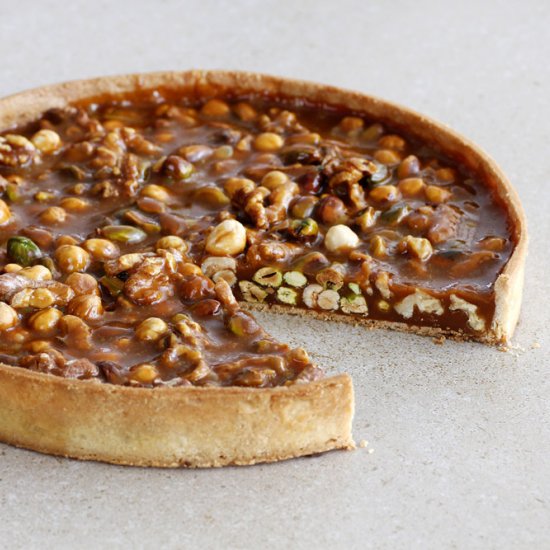 Nutty Caramel Tart