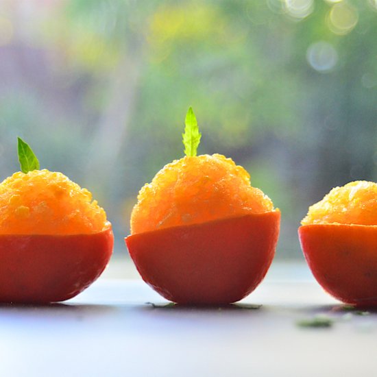 Orange Sorbet | A Palate Cleanser