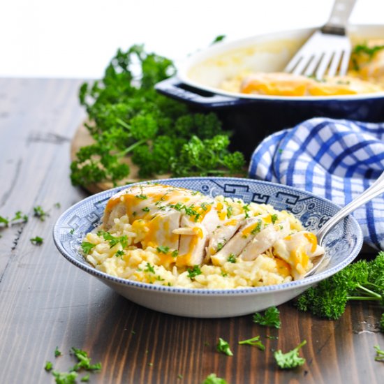 Cheesy Chicken and Rice Bake