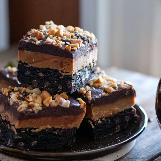 Dark Chocolate Peanut Butter Bars