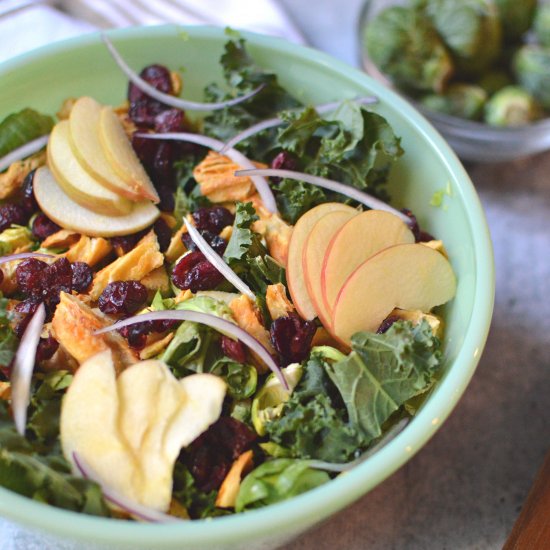 Kale Brussels Sprouts Salad