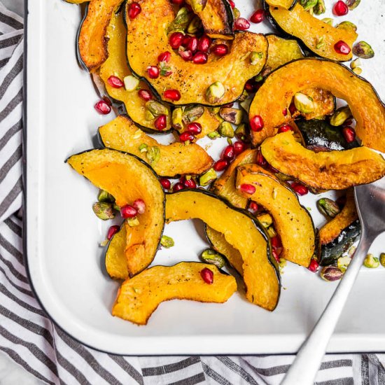 Roasted Acorn Squash Pomegranate