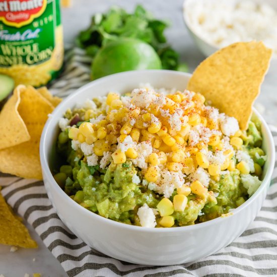 Corn and Cotija Guacamole