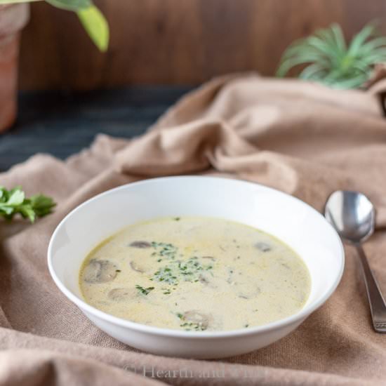 Homemade Cream of Mushroom Soup