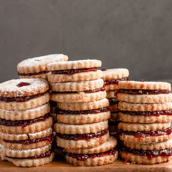 Cake Crumbs Linzer Cookies