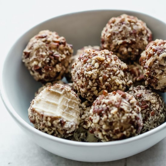 White Chocolate Pecan Fat Bombs