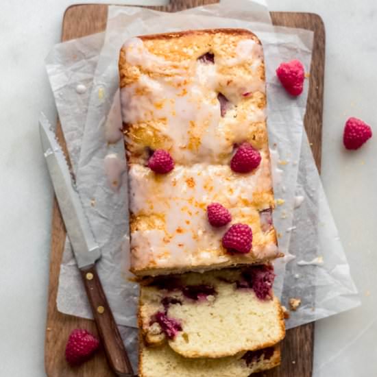 One Bowl Raspberry Lemon Bread