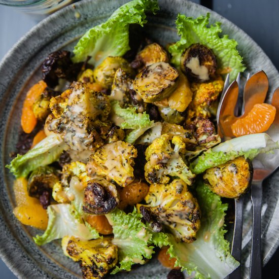 Zaatar Roasted Cauliflower Brussels