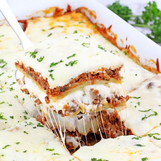 LASAGNA WITH MUSHROOMS