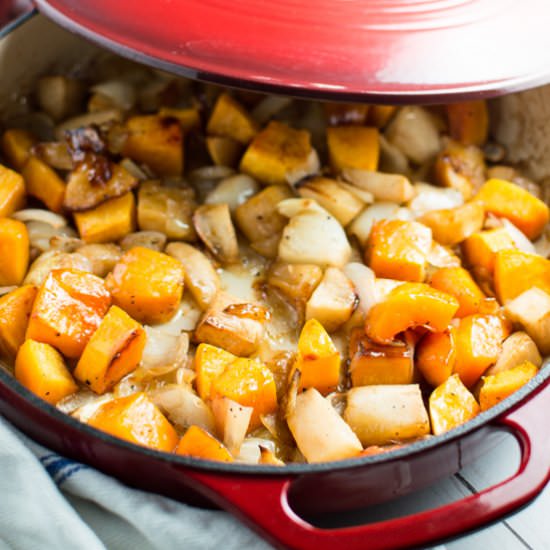 Maple Butter Squash and Apples