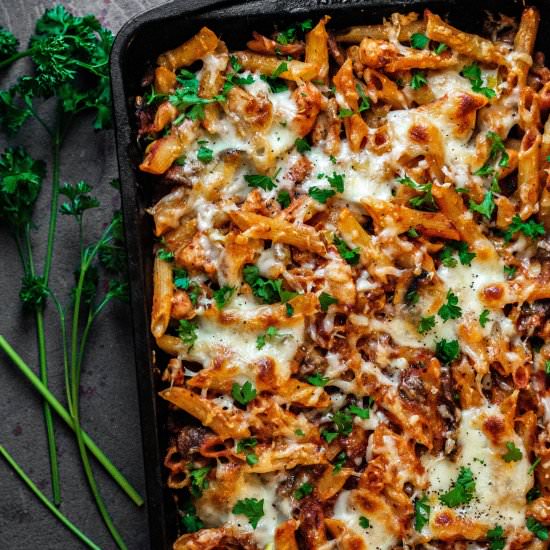 Baked Chicken Pasta with Marinara