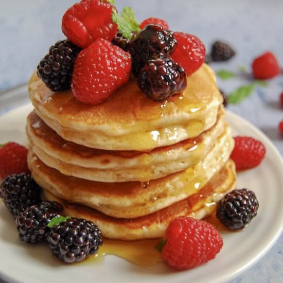 Fluffy American Pancakes