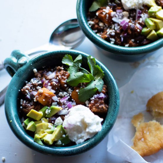 Sweet Potato Black Bean Chili