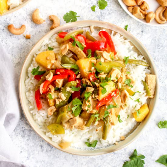 Tofu Pineapple Stir Fry