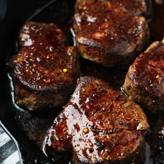 Filet Mignon in Mushroom Sauce