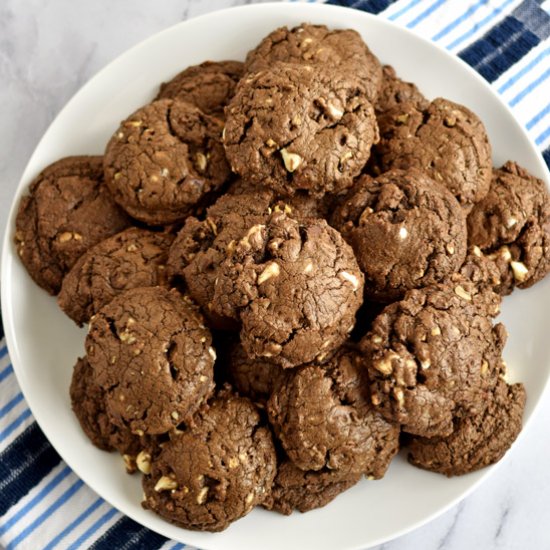 Double Chocolate Pecan Chip Cookies