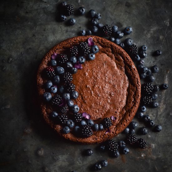 Flourless nut free chocolate cake