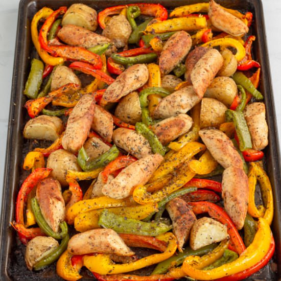 Baked Sausage and Peppers