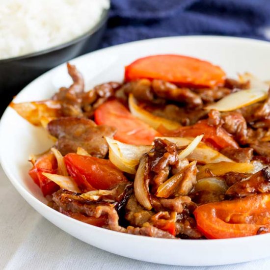 Cantonese Beef and Tomato