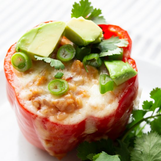 Hawaiian BBQ Stuffed Peppers