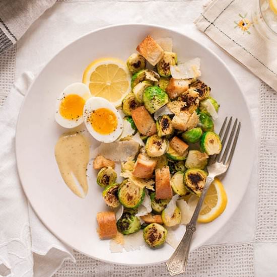 Brussels Sprouts Caesar Salad