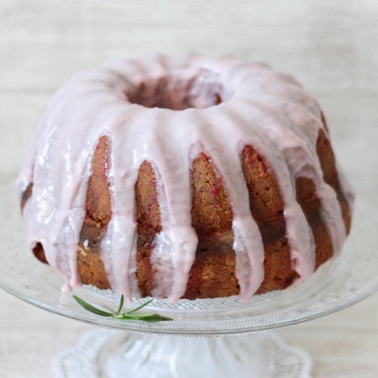 Blood Orange Rosemary Bundt Cake