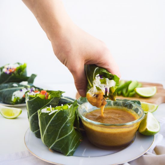 Collard Greens Spring Rolls