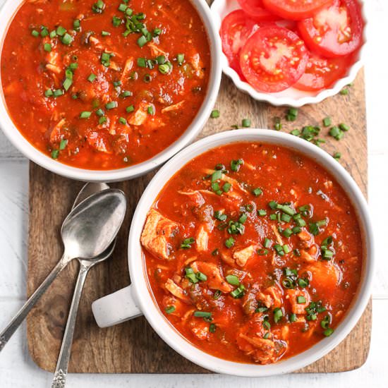 Paleo Chicken Enchilada Soup