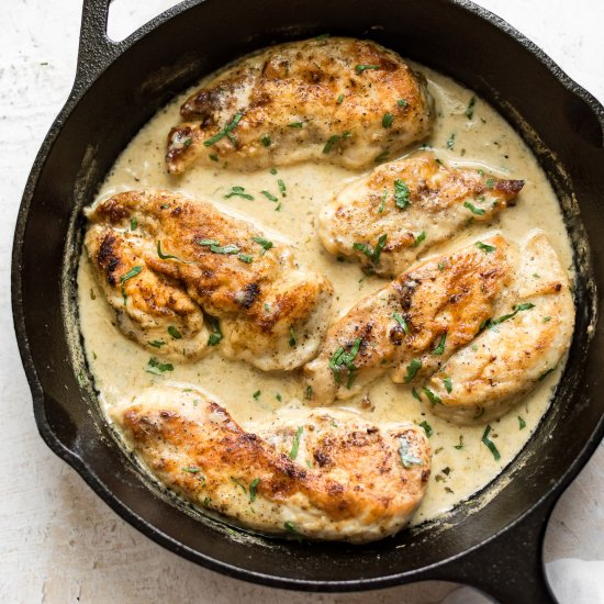 Creamy White Wine Chicken