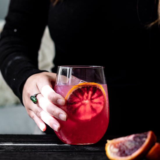 Blood Orange Gin and Tonic