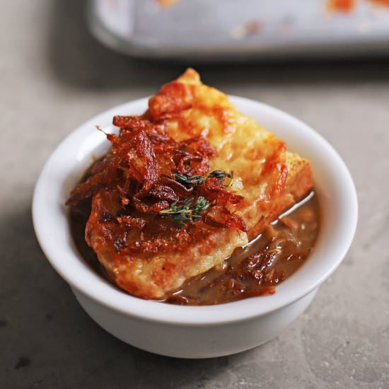 french onion lentil soup