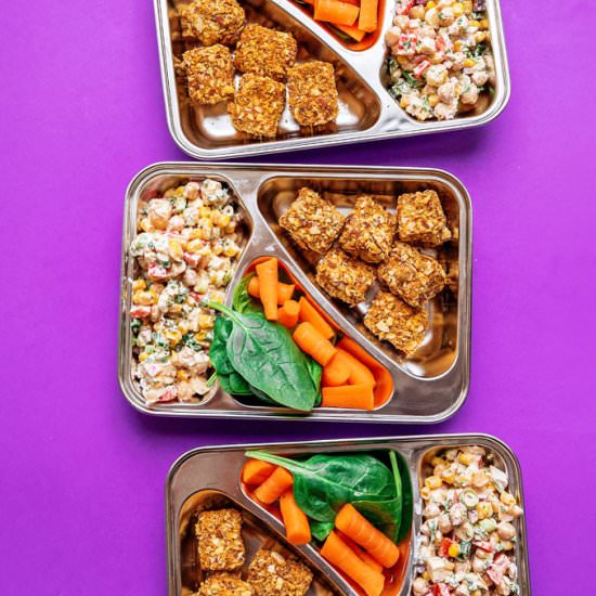 Almond Tofu Nugget Meal Prep