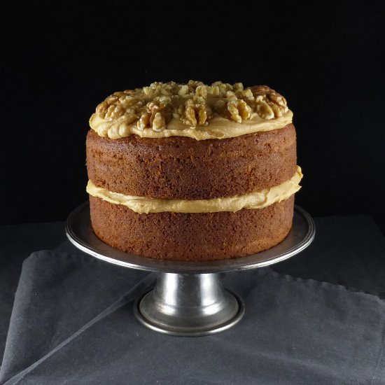 Coffee and Walnut Spelt Cake