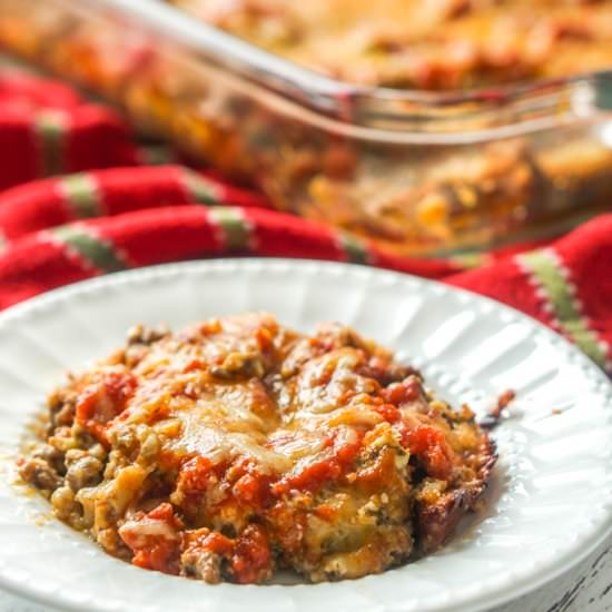 Keto Ground Beef Casserole