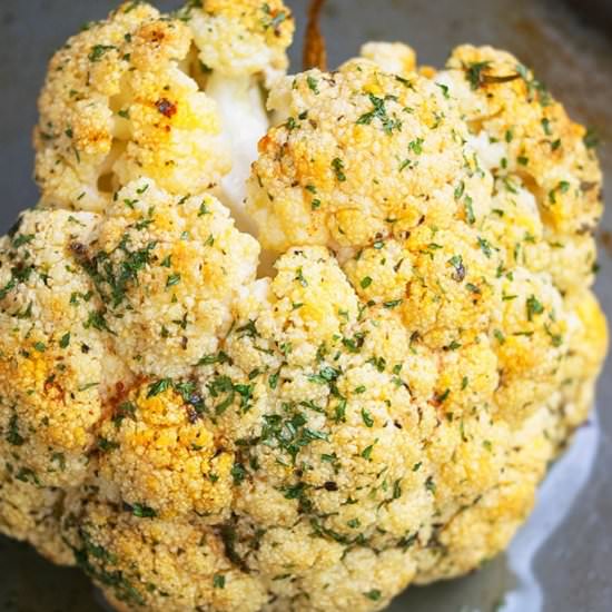 Whole Roasted Cauliflower