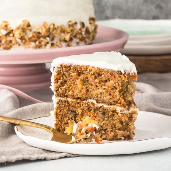 Easy Carrot Pineapple Cake