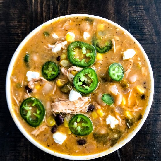 Bourbon Chicken Enchilada Chili