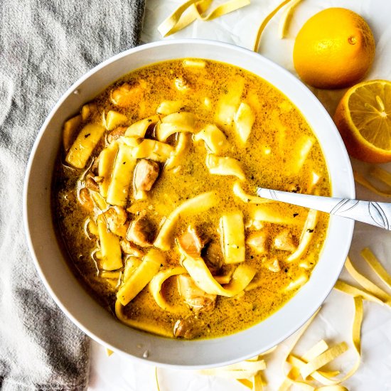 Sweet Onion Chicken Noodle Soup