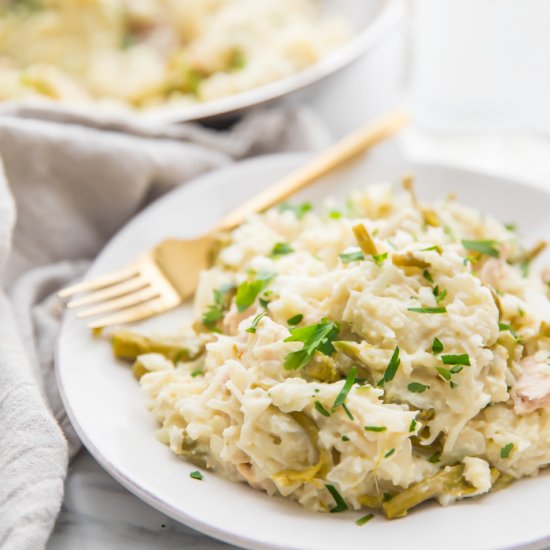 Cauliflower Risotto with Chicken