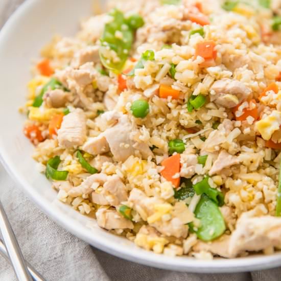 Cauliflower Fried Rice with Chicken