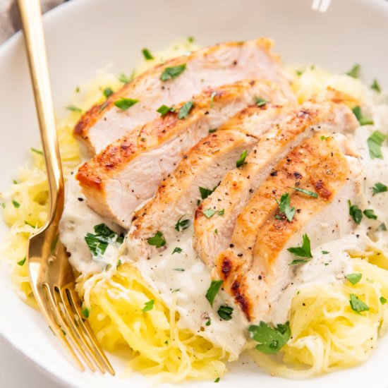 Healthy Chicken Alfredo