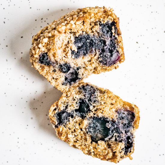 Vegan Oil-Free Blueberry Muffins