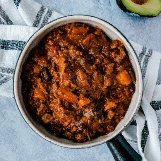 Turkey Sweet Potato Chili