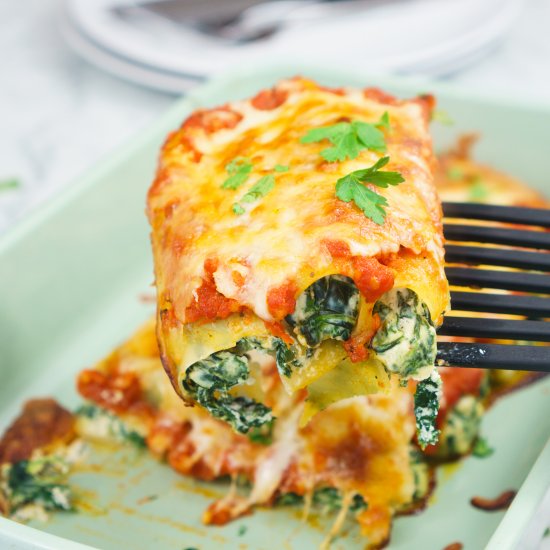 Spinach and Ricotta Cannelloni