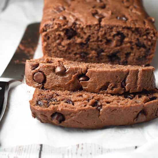 Triple Chocolate Banana Bread