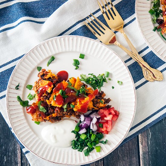 Tater Tot Crust Dorito Casserole